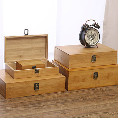 맞춤형 로고 허용 친환경 Bambu 직사각형 목재 13x9x5cm 저장 상자