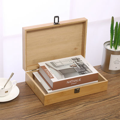 맞춤형 로고 허용 친환경 Bambu 직사각형 목재 13x9x5cm 저장 상자