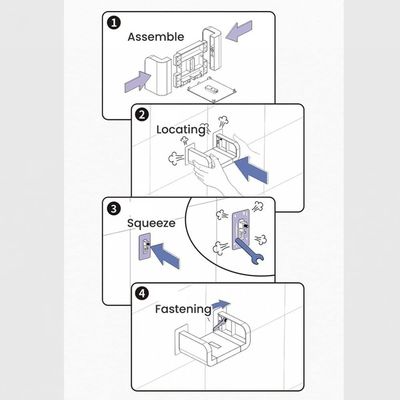 디자인 사용자 지정 색상 및 크기 현대 MDF 목재 U 모양 스타일 사용자 지정 프로젝트