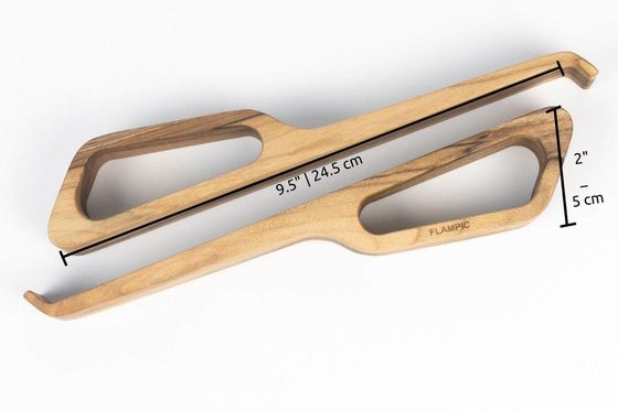 맥북용 목재 노트북 홀더 공간 절약 및 세련된 책상 액세서리