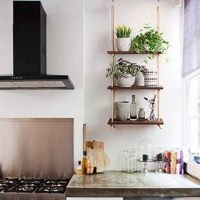 사용자 지정 로고 접힌 목조 부엌 벽 셸프 쉽고 편리한 접근을 위해