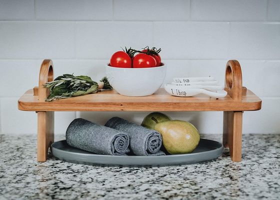 맞춤형 로고 우아한 손으로 완성 된 가정 장식 카운터 선반 조직자 치즈 보드