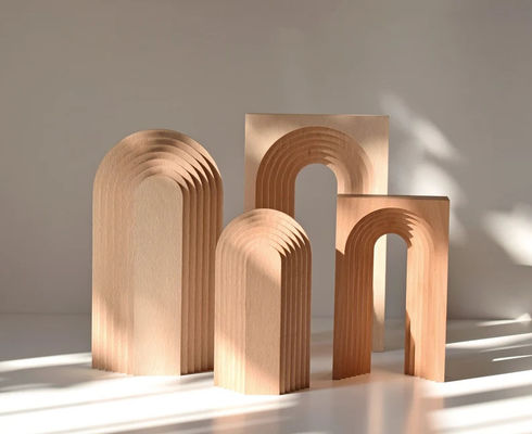 현대 디자인 맞춤형 목재 가정 장식 그래픽 일러스트레이션 예술 장식 아치 조각