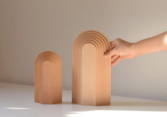 현대 디자인 맞춤형 목재 가정 장식 그래픽 일러스트레이션 예술 장식 아치 조각