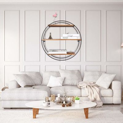 화상 프레임 및 목재 금속의 선드리를 표시하기 위한 떠있는 매달린 선반