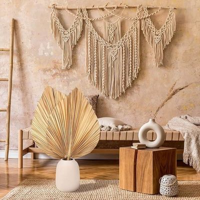 비탈룩스 로고 친환경 콤포스타블 핸드 4 PCS 대형 천연 금 건조한 팜 잎