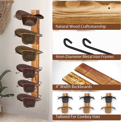 기능적 디자인 다기능 벽 장착 보관 선반 및 모자 랙