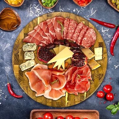 환경 친화적인 디자인과 주스 굴레와 함께 15 인치 목재 절단 보드