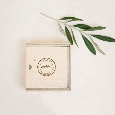 환경 친화적 인 접합판 재료 구조와 맞춤형 작은 크기의 목재 선물 상자