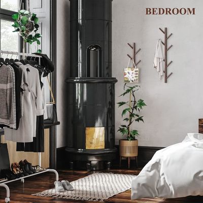 목재 갈고리 벽 장식 목걸이 침실 및 욕실 문 뒤 / 벽 기능