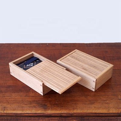 일반 색상 비지니스 카드에 맞춤형 주문을 위해 맞춤형 색상 나무 슬라이딩 뚜?? 박스