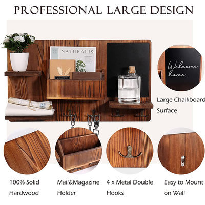 OEM 목재 벽 선반 옷 갈고리 입구 조직 코트 갈고리 키 래크 메일 홀더 창의적인 벽 헝거 홀더