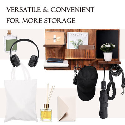 OEM 목재 벽 선반 옷 갈고리 입구 조직 코트 갈고리 키 래크 메일 홀더 창의적인 벽 헝거 홀더