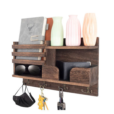OEM 목재 벽 선반 옷 갈고리 입구 조직 코트 갈고리 키 래크 메일 홀더 창의적인 벽 헝거 홀더