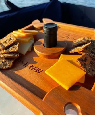 맞춤형 로고 와인 홀더 음식 서비스 트레이 서있는 타입 와인 병 캐디