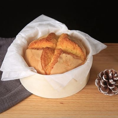 천연 나무 색 나무 상자 주문형 둥근 케이크 치즈 케이크 샐러드 과일 포장