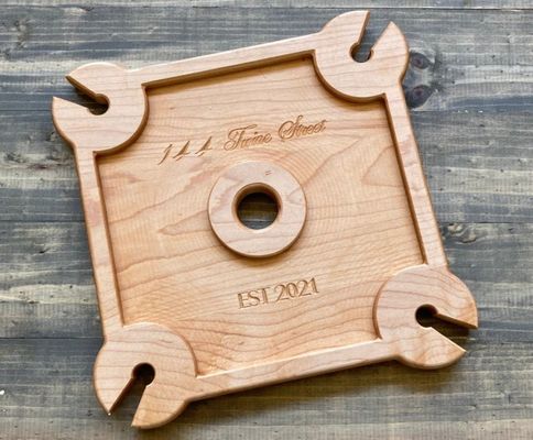 맞춤형 로고 와인 홀더 음식 서비스 트레이 서있는 타입 와인 병 캐디