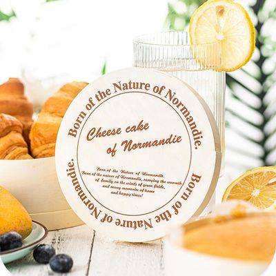 맞춤 로고 팝러 껍질 또는 환경 친화적 인 맞춤형 둥근 나무 장단 과일 컨테이너