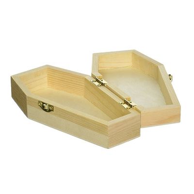 맞춤형 평면 검은색 선물 및 화장품 포장용 미완성 목조 관통 상자