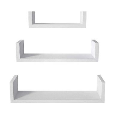 고형 목재 벽 선반 수작업 떠있는 선반