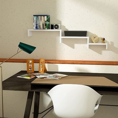 고형 목재 벽 선반 수작업 떠있는 선반