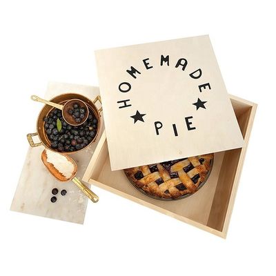 가벼운 무게의 목조 파이 박스 주문 주문은 수작업 식품 등급 포장 용품에 허용됩니다