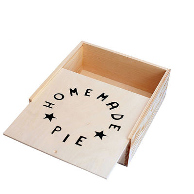 사용자 지정 로고 받아 들일 수 있는 고대 색상 재사용 가능한 목조 케이크 디저트 상자 빵 저장 상자