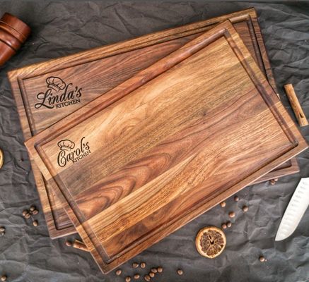 사용자 지정 로고 수용 1.75 두꺼운 큰 너트 절단 보드 주스 굴레