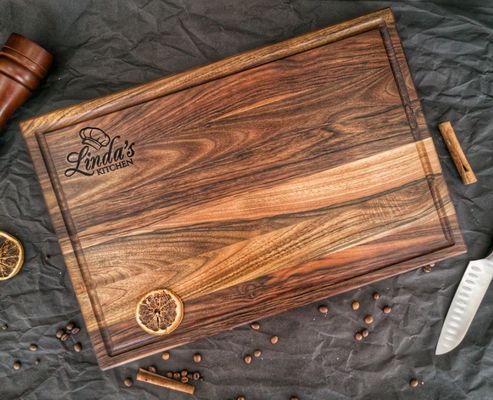 사용자 지정 로고 수용 1.75 두꺼운 큰 너트 절단 보드 주스 굴레