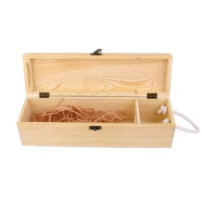 엠브로싱 인쇄 처리 환경 미완성 소나무 나무 와인 상자