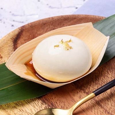 사용자 지정 로고 수용 가능한 버치 Bambu Boat Shape Sailing Wood Sushi Tray