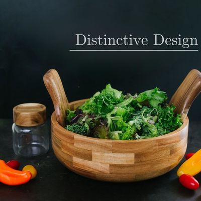 당신의 파티를 완결 하 고 배나무 샐러드 그릇 세트 서비스 기구와 드레싱 캔