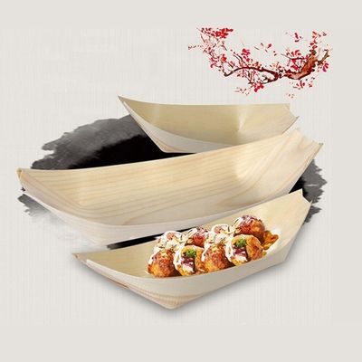 목재 수시 서비스 보트 9 인치 현대 단순 일회용 소나무 버크 대나무