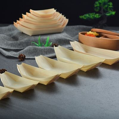 목재 수시 서비스 보트 9 인치 현대 단순 일회용 소나무 버크 대나무