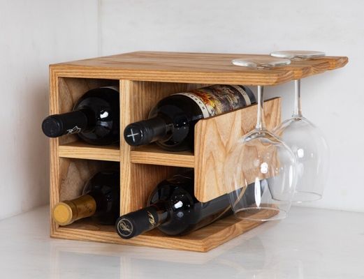 사용자 정의 로고 하드우드 와인 랙