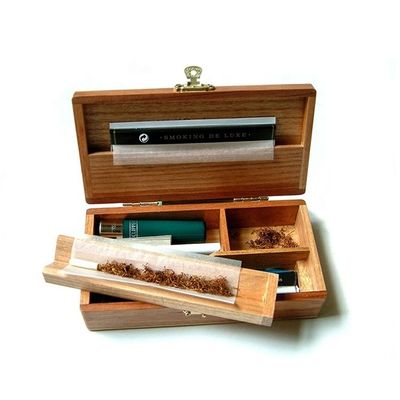 사용자 정의 로고 및 라크 코팅 옵션 시가 포장 상자에 대한 나무 유미도르