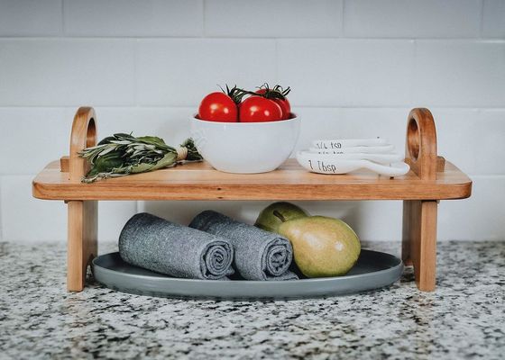 현대적인 집 장식 카운터 셸프 조직기용 목재 서비스 태극기