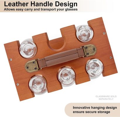 뷔브론 위스키 맛보기 잔용 단일 레벨 레이크 된 유리 가구 건조기