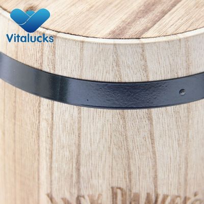 환경 친화적 인 커피 캔디 및 와인용 손으로 만든 목재 배럴 사용자 정의 가능한 디자인