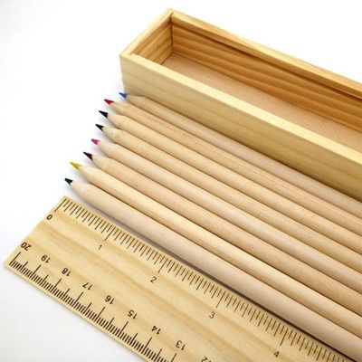 다목적 목재 연필 상자