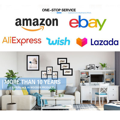 슬라이드 뚜?? 이 있는 큰 가벼운 무게의 미완성 목재 상자 자연색 목재 타입 접합판