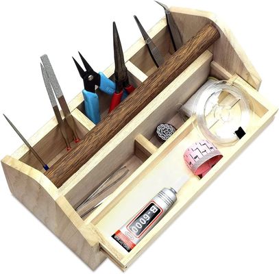 사용자 지정 주문 받아 들인 목재 드라워 조직기 공예 도구 저장 상자 소나무 나무 / 대나무