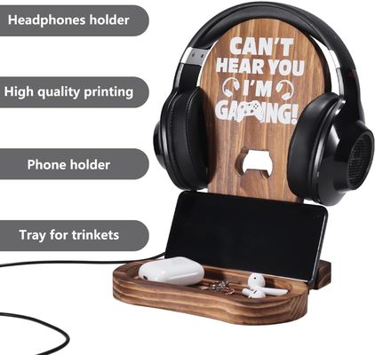 호텔 홈 욕실 장식 목재 헤드셋 스탠드 게이머 십대 소년의 장식