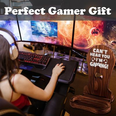 호텔 홈 욕실 장식 목재 헤드셋 스탠드 게이머 십대 소년의 장식