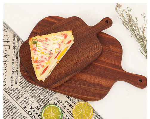 재활용 된 로고 브랜드 아카시아 목재 날개 세 가지 목적의 절단 보드 트리오