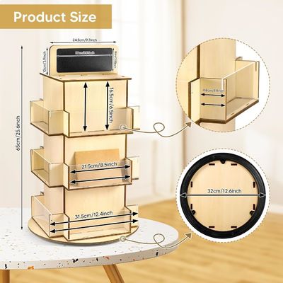 나무 유리 재료 작은 블랙보드 사용자 정의 크기와 함께 나무 우편 카드 표시 랙