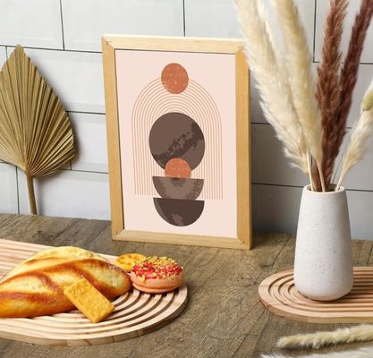 맞춤형 로고 가정용 부엌 장식용 무지개 모양의 나무 절단판