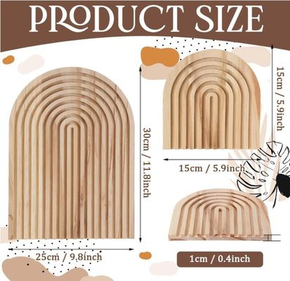 맞춤형 로고 가정용 부엌 장식용 무지개 모양의 나무 절단판