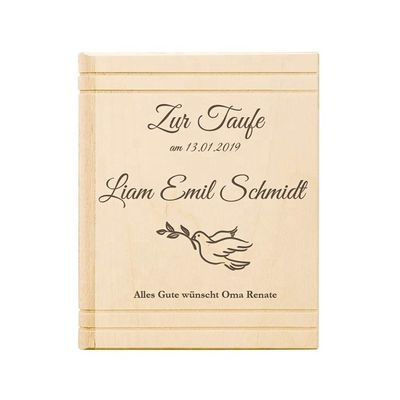 실크 스크린 인쇄/태워진 로고 어린이용 책 모양의 나무 돈 절약 상자