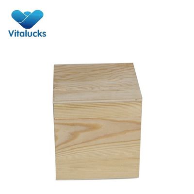 맞춤형 작은 사각형 선물 나무 상자 환경 이점을 위해 단단한 나무로 만든